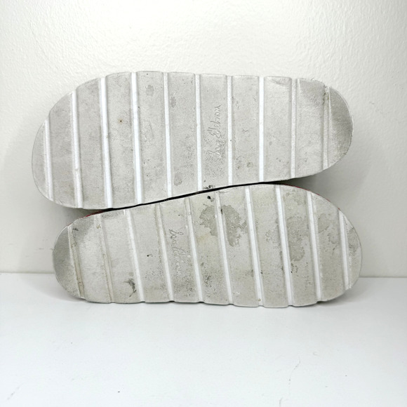 SAM EDELMAN Sadia Platform Slide Sandals Wove Red Gold Cruise Beach Resort Sz 8 - Picture 8 of 8